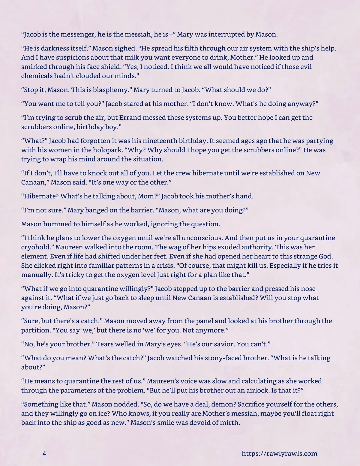Mothership Wilderness [Redoxa , RawlyRawls] — chapter 19, page 4