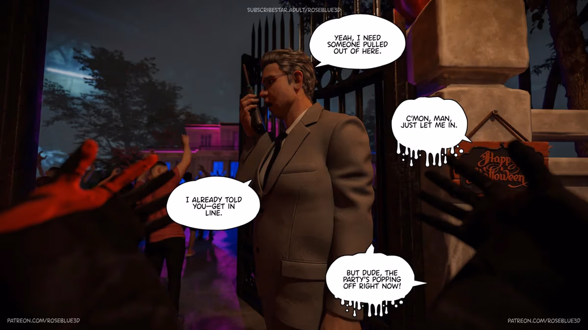 My Neighbor’s Widow [Rose Blue 3D] — chapter 47.5, page 5